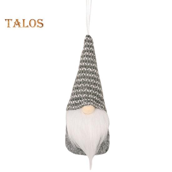 Christmas Hanging Gnome Decorations Plush Gnome Ornaments Handmade Faceless Dwarf Figurine for Tree Wall Fireplace Window Decor