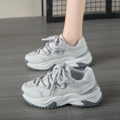 Dad Shoes Women's Thick Bottom Spring and Autumn New Height Increasing Breathable Stylish and Lightweight Comfort and Casual Sneaker