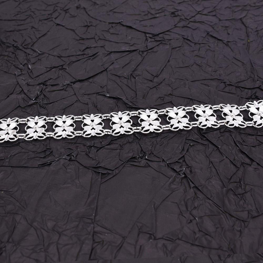 Metal Ethnic Style Belt Silver Dance Dress Belt Chains Flower Metal Waist Chain  Festival Accessory