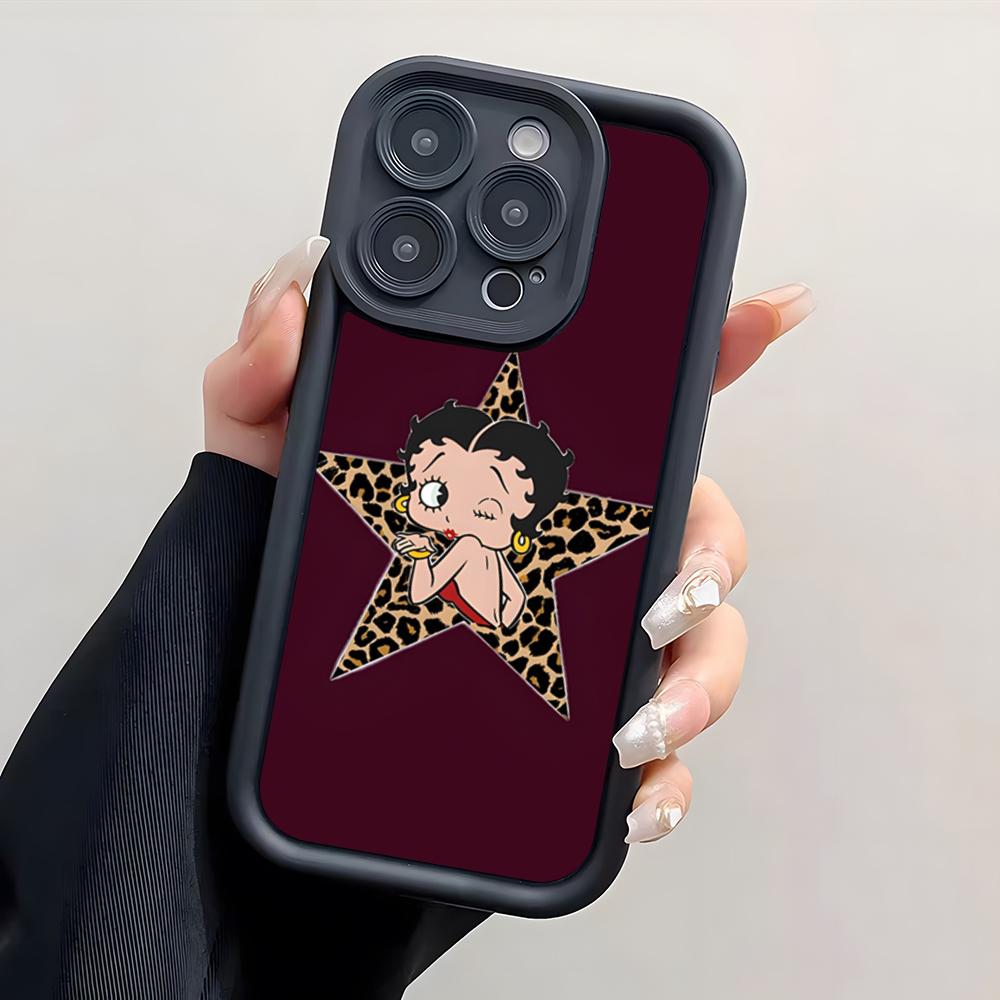 B-Betty Boop Cute Phone Case For IPhone 17 Pro Max 15 Pro 16 14 Plus 12 13 Mini 11 Pro Shockproof Cover iPhone 12 Pro