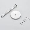 1Pc New Standing Stainless Steel Floor To Ceiling Kitchen Bathroom Tissue Holder Cling Film Storage Personalized Home Decoration