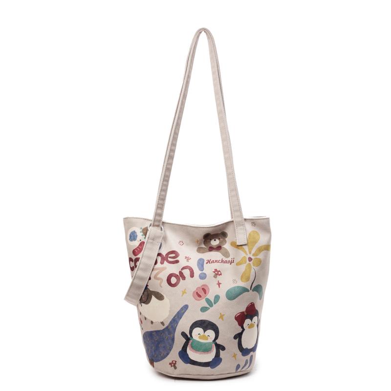 Bucket Bag Women's Cartoon Shoulder Crossbody Bag
