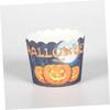 Garneck 150pcs Standing Cake Pans, Cupcake Stands, Baking Cupcake Cups, Gold Paper Cups, Halloween Cupcake Wrappers, Pumpkin Baking Cups, Ghost Decora