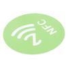 20PCS NFC Stickers Compact Portable Interference Resistant Rewritable CUID NFC Adhesive for NFC Enabled Devices Green