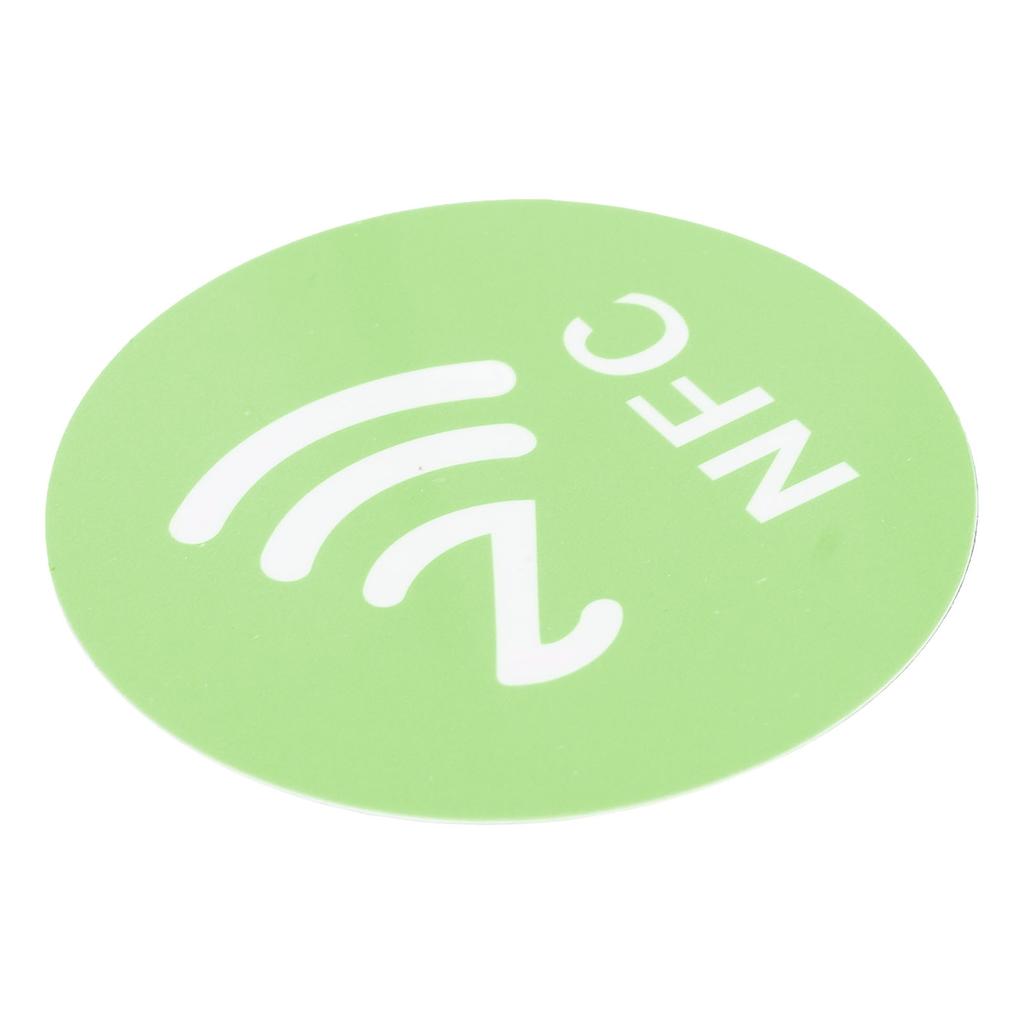 20PCS NFC Stickers Compact Portable Interference Resistant Rewritable CUID NFC Adhesive for NFC Enabled Devices Green