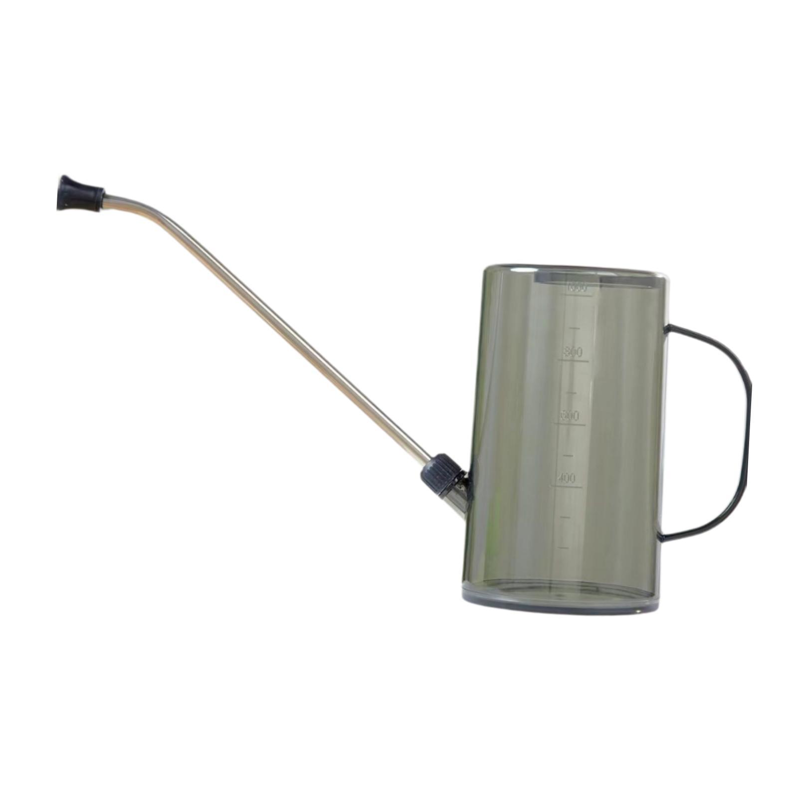 

Watering Can Measurable Ergonomic Handle Multipurpose Portable Long Spout Water Sprinkler for Home Office Outdoor Flowers Garden серый
