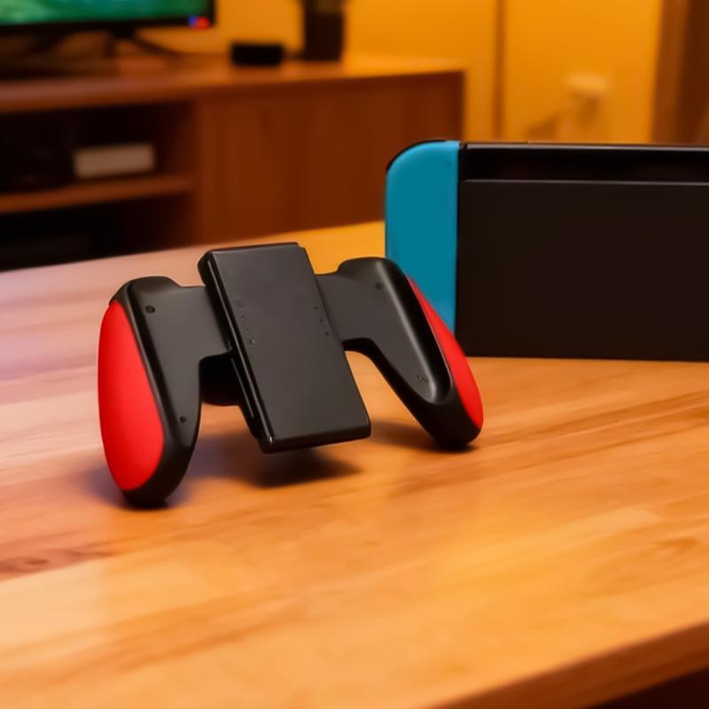 Ergonomic Gaming Grip For Secure  Connection Enhances Control Precisions Portable Design Comfortable Handheld Experience