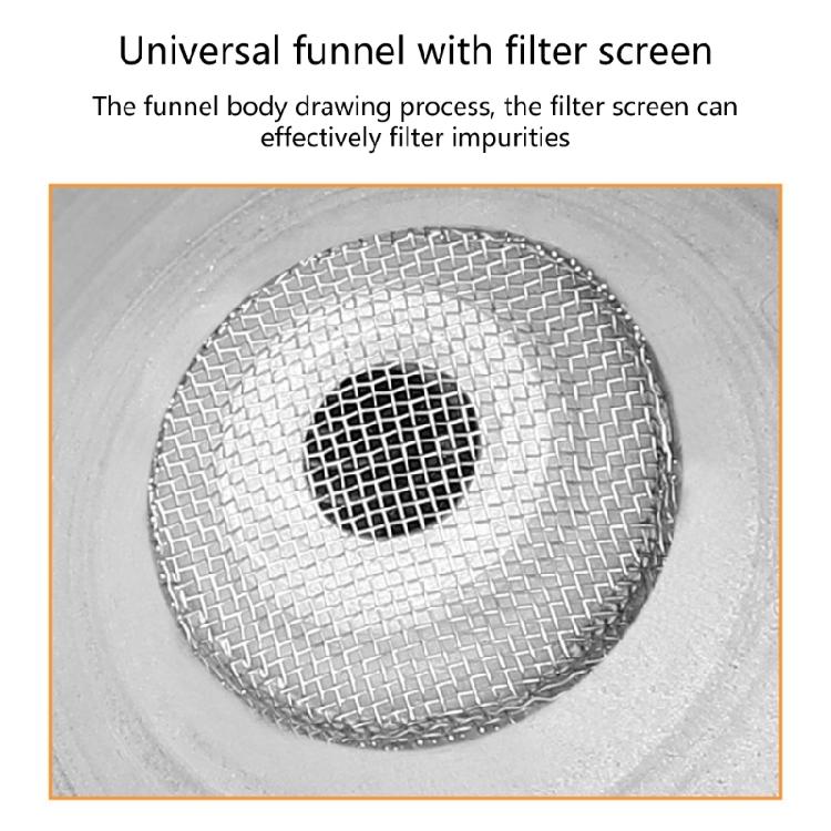 Verstellbarer Biegsamer Ausgießer Trichter mit Filter Gießwerkzeug für Fahrzeug Motorrad