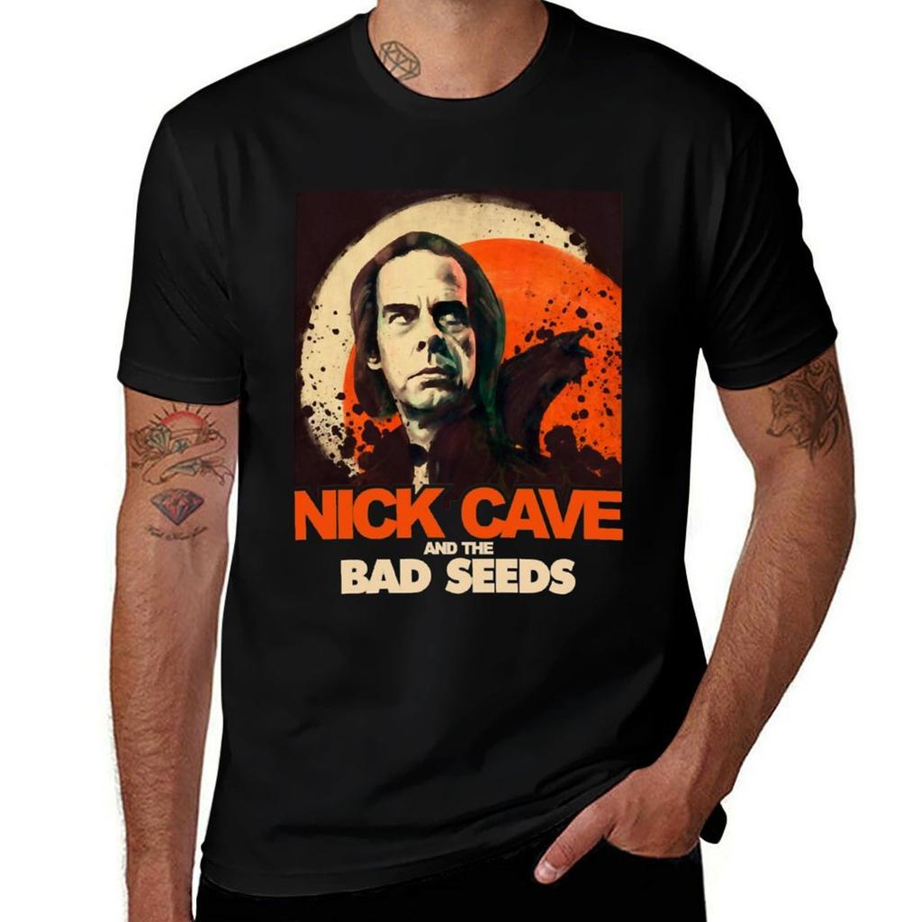 Nick Cave Nicholas Edward Cave TShirt Regular Fit Plain Tee Shirt