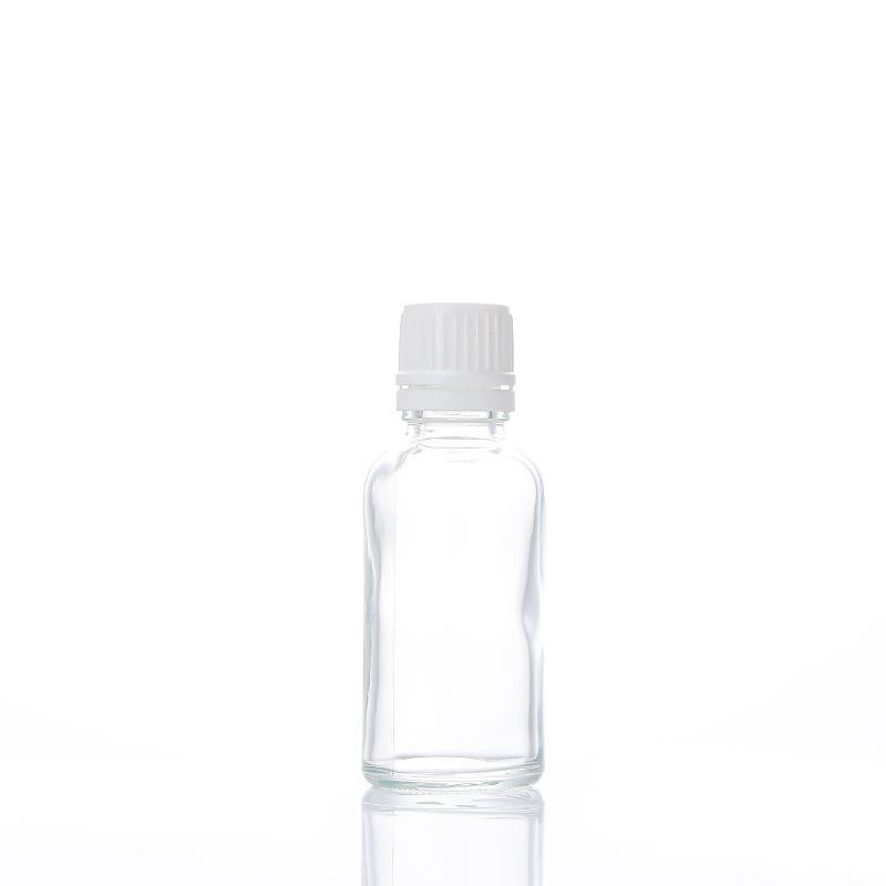 10ml Clear Glass Essential Oil Bottle with Dropper and 30ml Serum Decanting Bottle, Empty for Cosmetic Samples