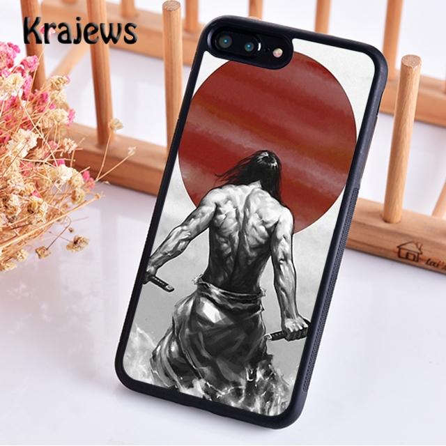 Krajews Japan Samurai Helmet Soft Phone Case Cover For iPhone 17 Air 16 15 14 plus 11 12 13 pro max Plus coque Fundas