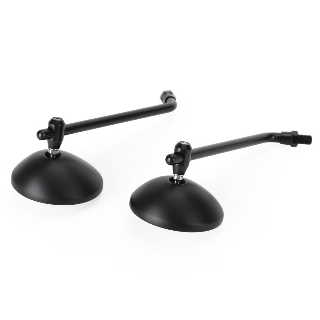 Mirror 3" Round Universal Black For Cafe Classic Bobber Chopper Custom Tracker