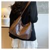 Simple Faux Leather Tote Bag New Commuter Shoulder Bag for College Students