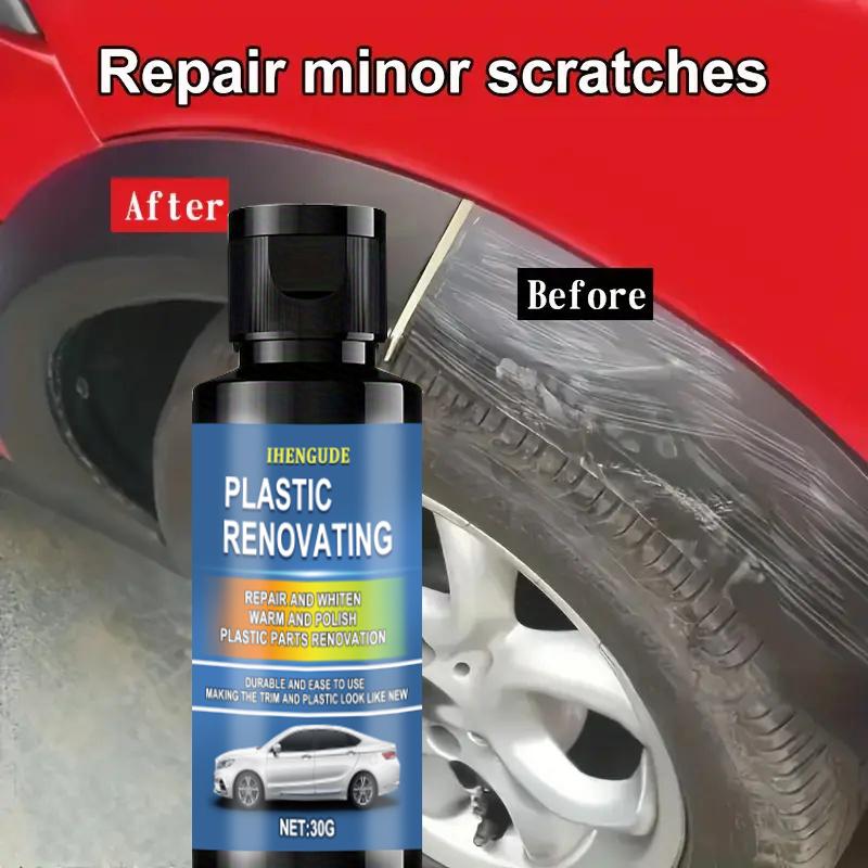 Car Plastic Restorer, Ceramic Coating, 2-3 Years of Long-Lasting Protection, Restoration, Whitening, Black Gloss, Plastic Trim and Rubber Maintenance