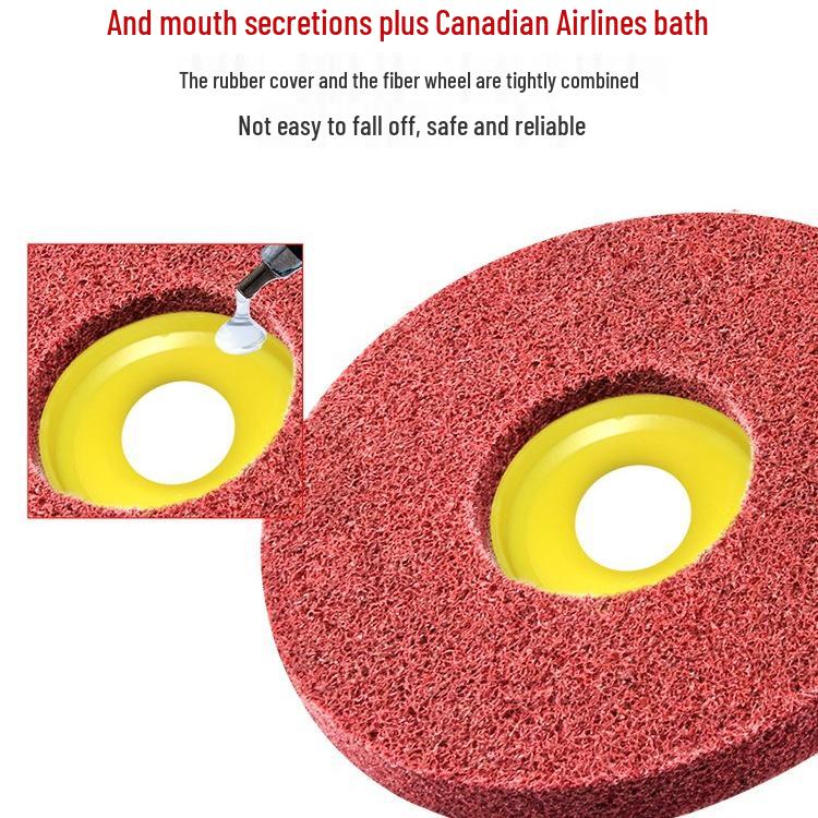 Schleifscheibe für Winkelschleifer - Faser, Edelstahl, Metall & Holz Rostentfernung, Nylon-Schleifscheibe