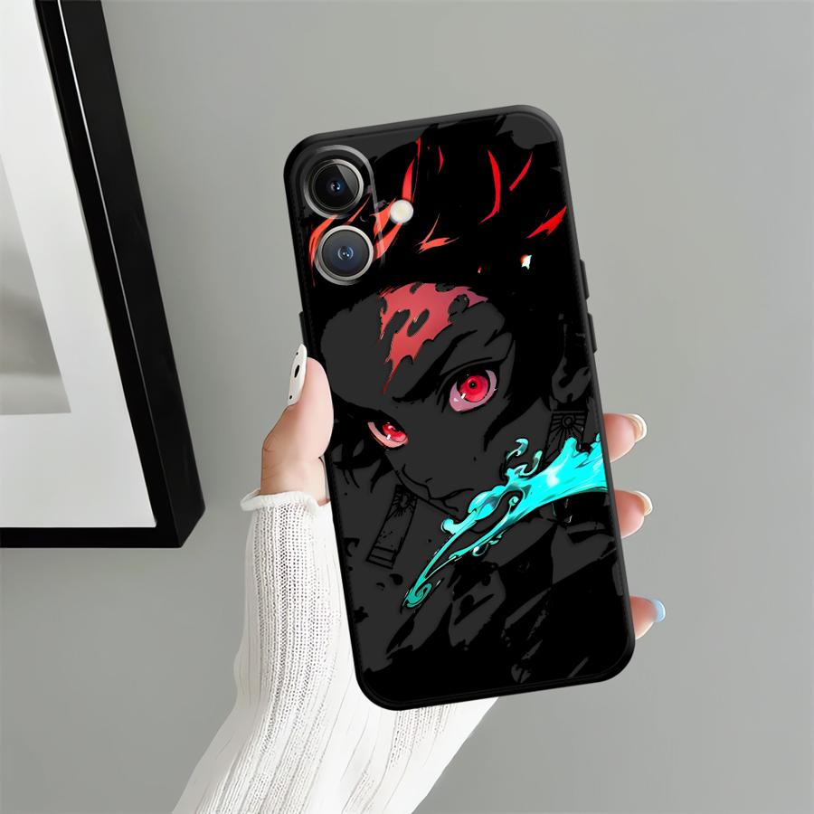 Hot Demonss Anime Slayers Soft Back Phone Cover Case for iPhone 15 Plus X XS XR 7 8 13 Mini 11 17Air 17 16 Pro Max 12 SE 14