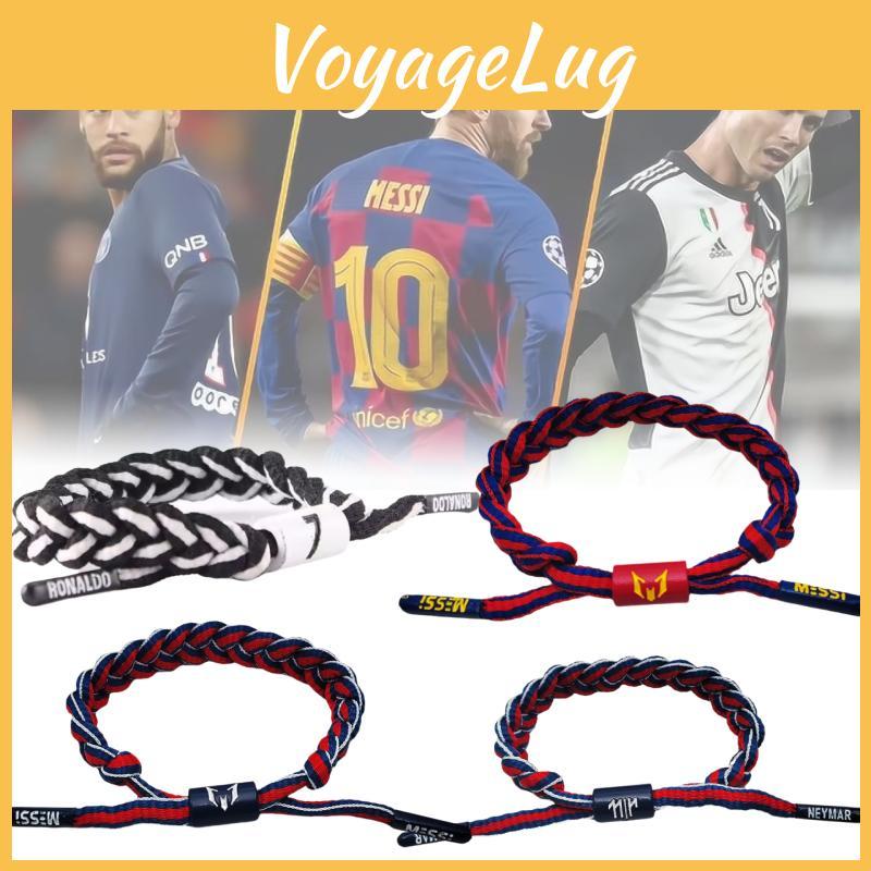 Náramek Nastavitelný Látkový Messi Ronaldo Neymar Náramky Fotbalová Superstar