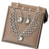 Crystal Rhinestone Jewelry Set Shining Crystal Necklace Set Necklace Earrings Set  Banquet