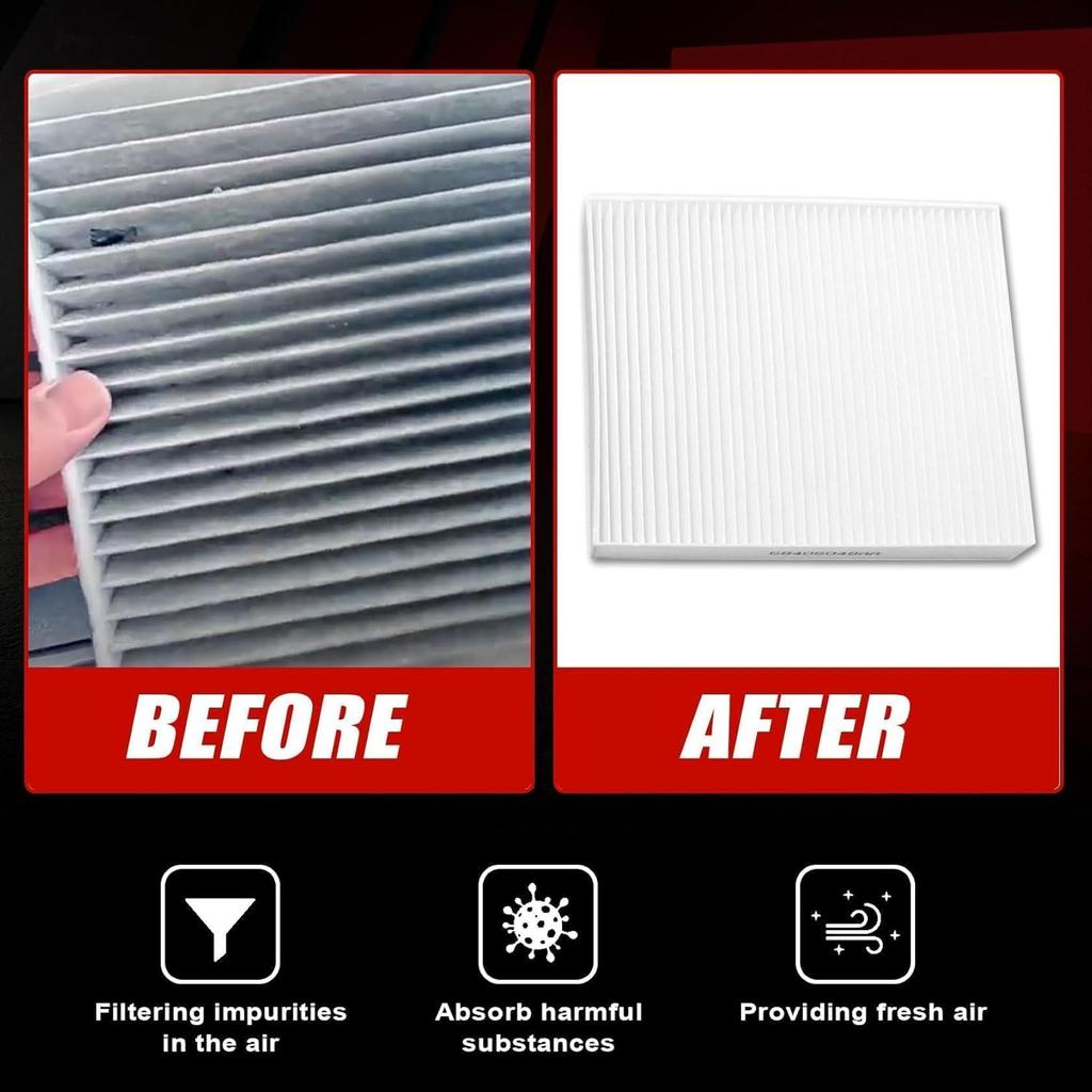 FZJDSD A/C And Heater Unit Filter Cabin Filter & Filter Access Door Fit for Dodge Ram 1500 2500 3500 4500 Avenger Caliber Journey 2011-2020 Fit for