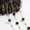 0.5meter 1meter Irregular Stone Beaded Chain Stainless Steel Elegant Necklaces Chains Boho Handmade Bracelets DIY Jewelry Making