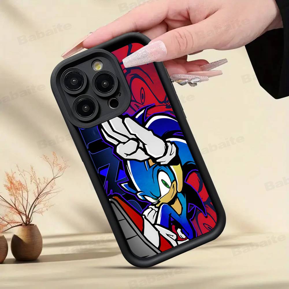 S-SonicS Anime Phone Case For IPhone 17 16 15 14 13 12 11 Pro Max Anti Drop Soft Cover