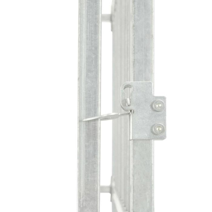 VidaXL Chenil d'Extérieur pour Chien avec Toit à Baldaquin Enclos Cage Chiots 145024