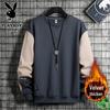 PLAYBOY Men's Oversized Casual Crew Neck Sweatshirt