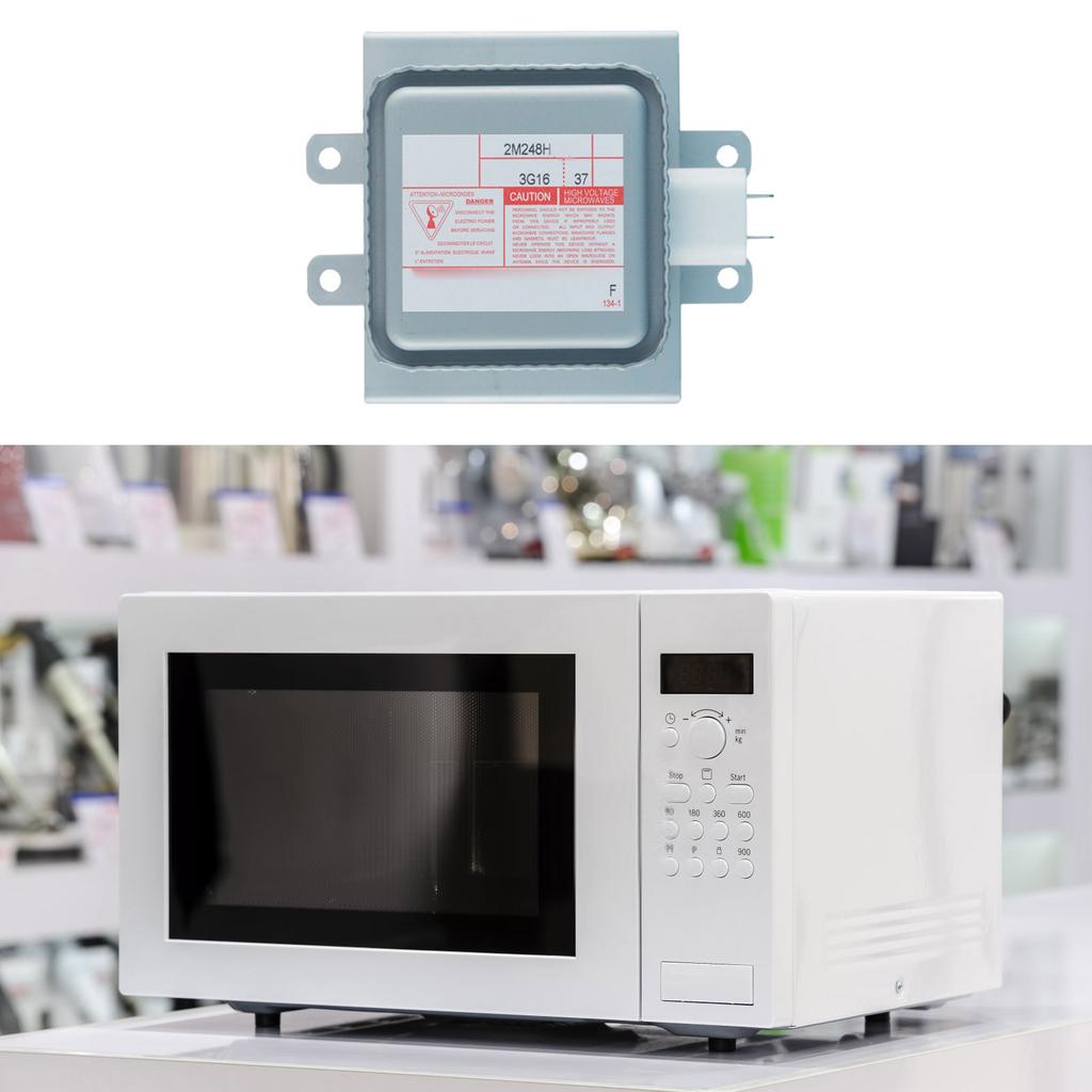 Tubo Magnetron de Forno de Micro-ondas 2M248H Peça de Micro-ondas Peça de Eletrodoméstico de Cozinha Tubo de Forno de Micro-ondas Textura Metálica para Forno