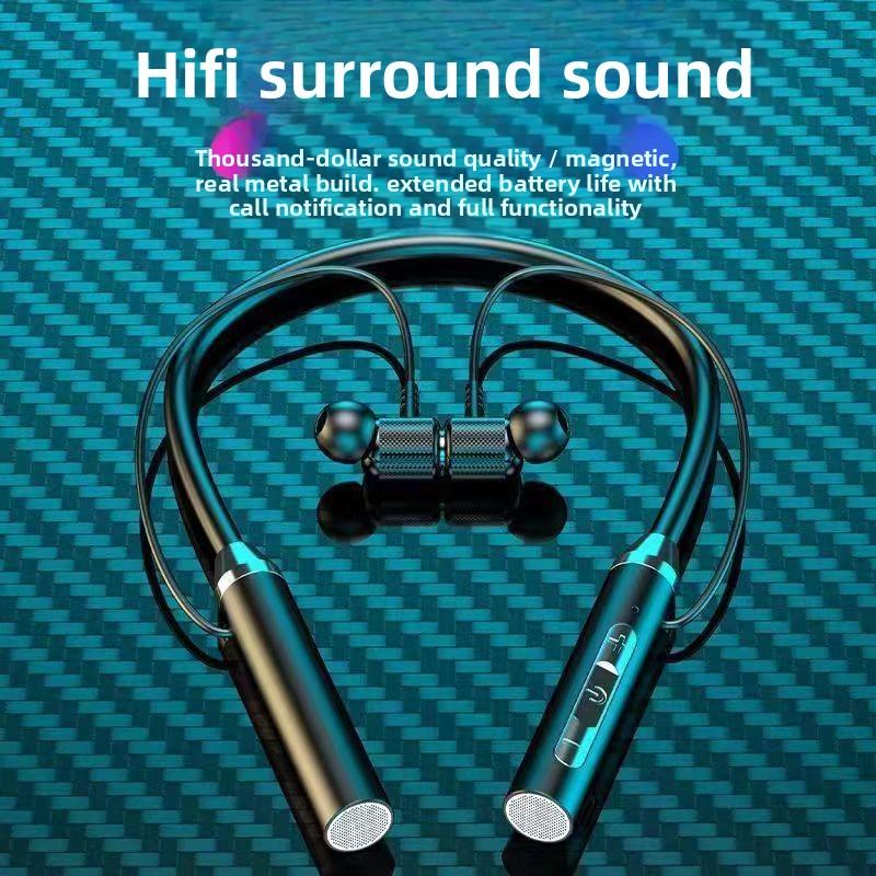 QUEED Bluetooth Headphones, in-ear Neckband Sports Headphones, Ultra-long Standby Life, Universal Mobile Phone