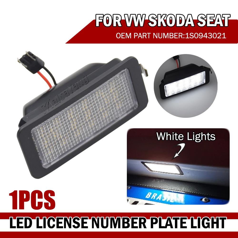 

LED License Number Plate Light Canbus 1X for Volkswagen VW Up!/e-up! Skoda Citigo/E-Citigo Seat Mii/e-Mii Seat Ibiza 6J