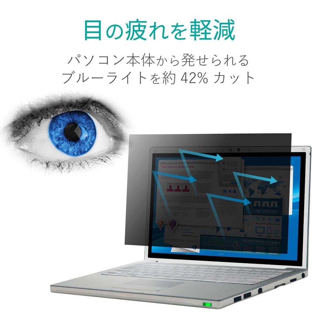 Elecom Filtr Prywatności EF-PFSP02 do Let's Note CF-SV, CF-SZ Series 12,1 cala, Zapobieganie Hackingowi Wizualnemu i Ochrona Prywatności