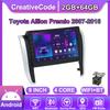 Android Car-Play Car Radio For Toyota Allion  Premio 2007-2016 Multimedia Player Head Unit Stereo GPS Navigation BT WIFI,2+64GB