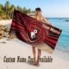 Bournemouth Football Design Beach Towel Custom Text Large Towel for Beach Vacation