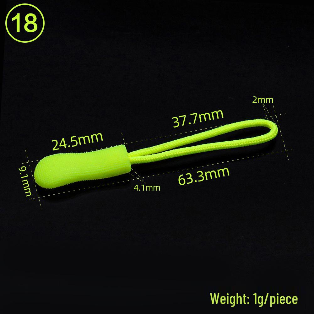 Eco-friendly TPU Caterpillar Zipper Head Pull Cord