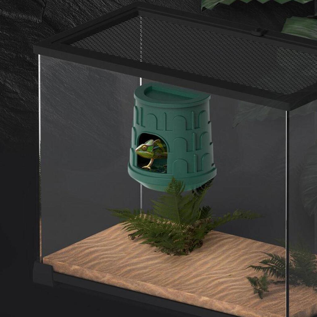 Reptile Cave Bath Cage Accessories Hideaway Hides Pets Hut Amphibians Hideout House for Spider Snake
