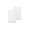 Antibacterial, Odor-resistant, Quick-drying, Ribbed V-neck Sleeveless Undershirt, 2-pack, RC2418C