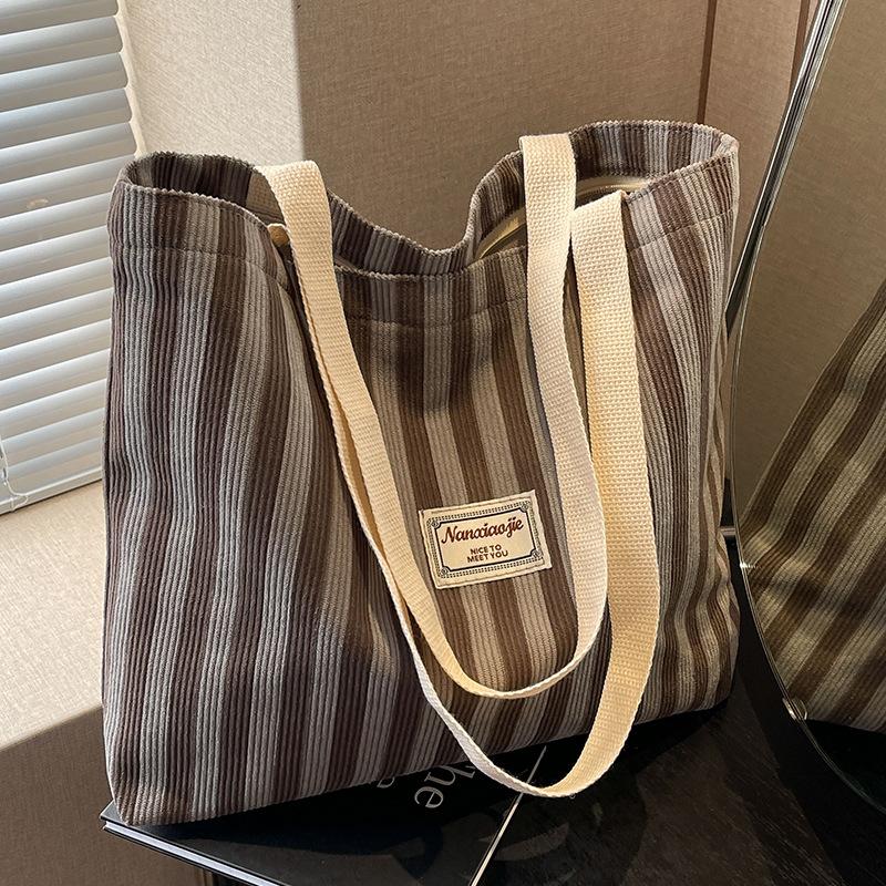 Large Capacity Bag for Women New Fashion Commuter Tote Bag for Women Ins High School Students In Class Student Cram Bag