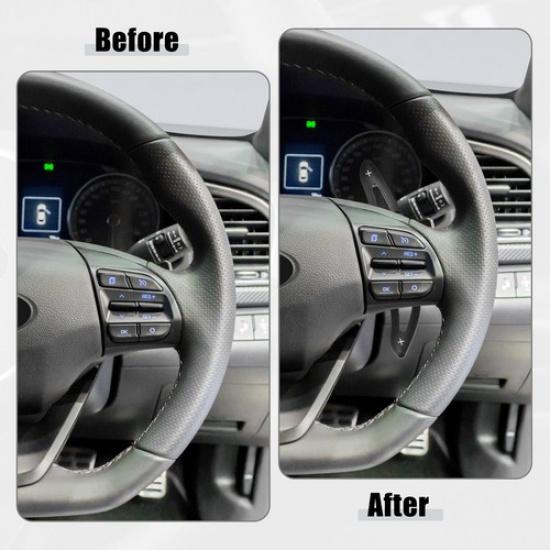 Black Steering Wheel Paddle ONE PAIR  for Hyundai Elantra Sport 2017-