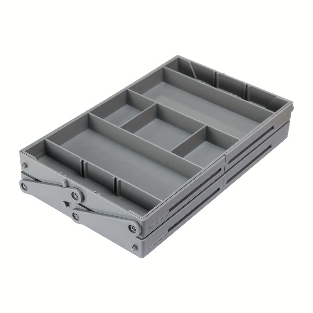 Foldable Drawer Organizer, Multifunctional Storage Box, Suitable for Kitchen Utensils, Tools, Jewelry, Makeup