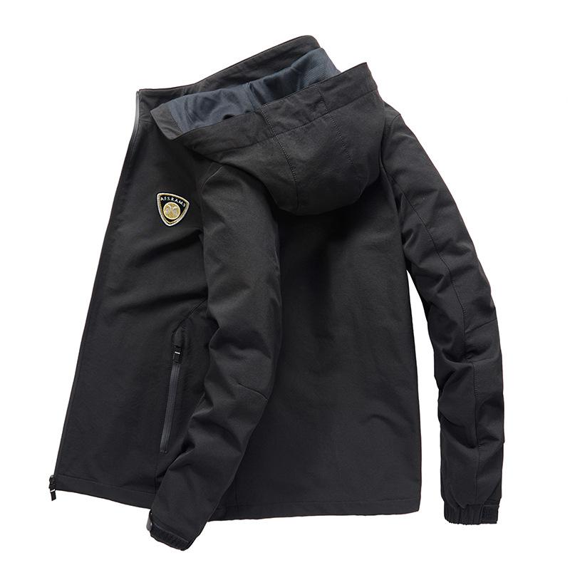 Новые весенние и осенние молодежные топы с капюшоном повседневные куртки мужские куртки — фото 3