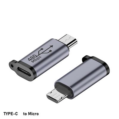 1 Stück USB-C auf Micro-USB Mini-USB Adapter Typ-C Buchse auf Micro-USB Stecker Konverter für Telefon Tablet Kamera Ladeadapter