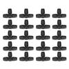 20PCS Plastic Drip Irrigation Tee Connector Black 5/16 Inch Drip Tee  Garden Irrigation