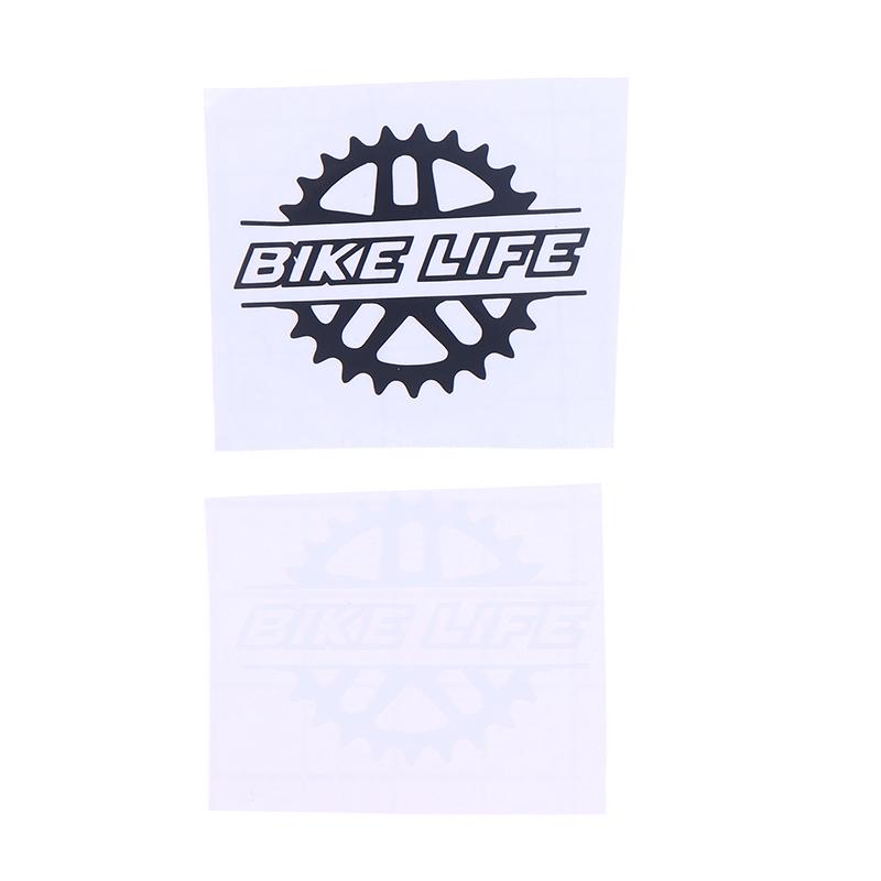 1 ks Nálepky Bike Life Na Rám Kola Horní Trubka Dekorativní Vinylová Nálepka Na Helmu Pro Kolo Vodotěsné Motocyklové Příslušenství