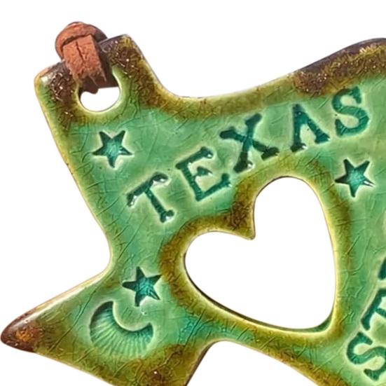 Texas Strong Ornament Heart-Shaped Flood Disaster Blessing Ornament Pocket Prayer Token with Card Gift for Texas Residents Disaster Relief Volunteers