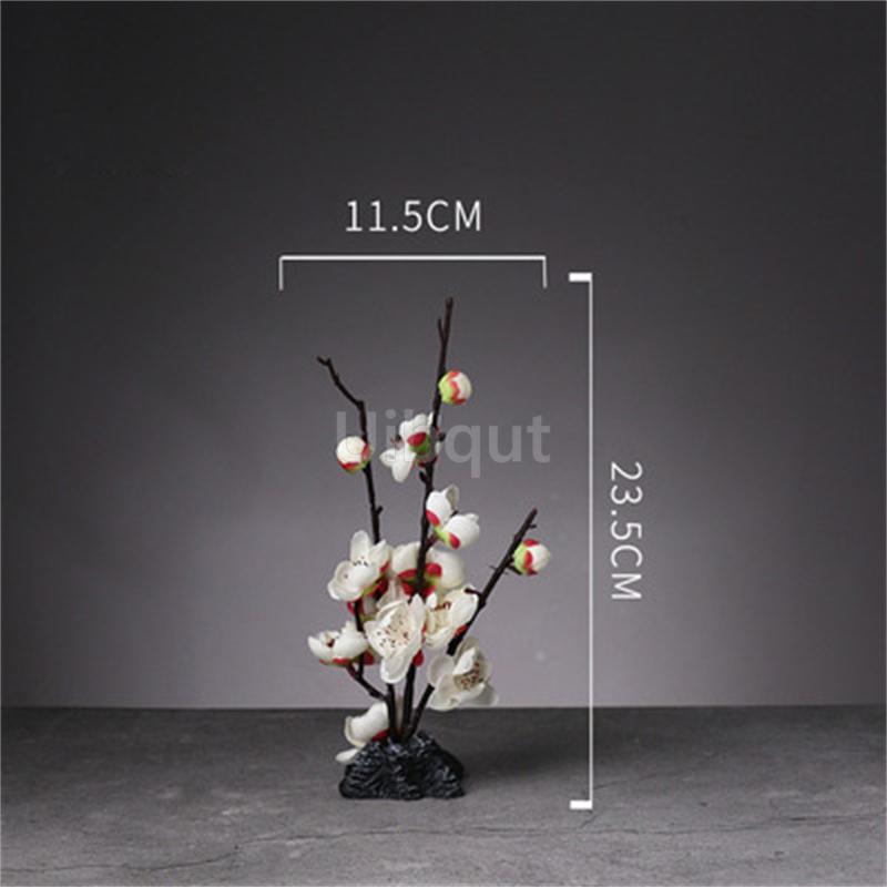 Japanese style plastic simulation flower Blossom Peach Blossom Ornament Sushi sashimi ornament Decorative artificial flowers-A