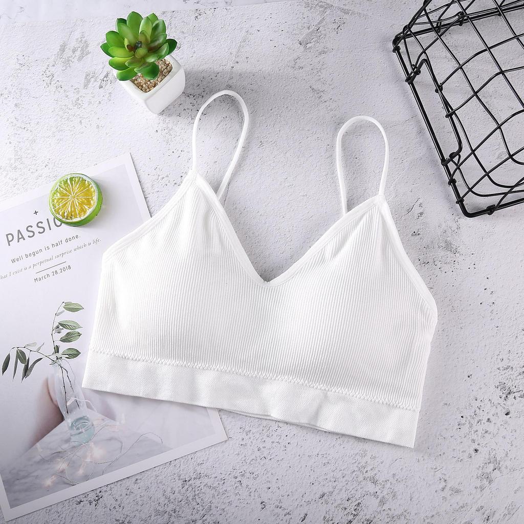 Verstellbarer Sling Wrap Bandeau Sport-BH - Bügellos, Schönes Rückendesign