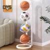 Basketbollsförvaringsställ Vertikalt bollställ Bollförvaringshållare Organizer Platssparande displayställ för volleyboll fotboll fotboll