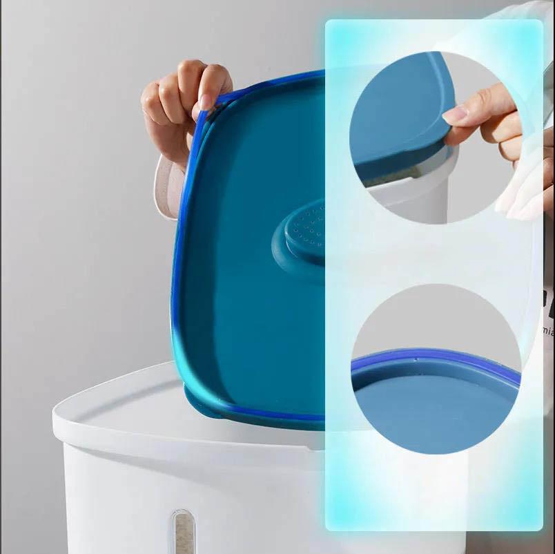 Kitchen Supplies Insects Moisture-proof Seal Rice Cylinder Rice Flour Storage Tank Storage Box Reservoir Box