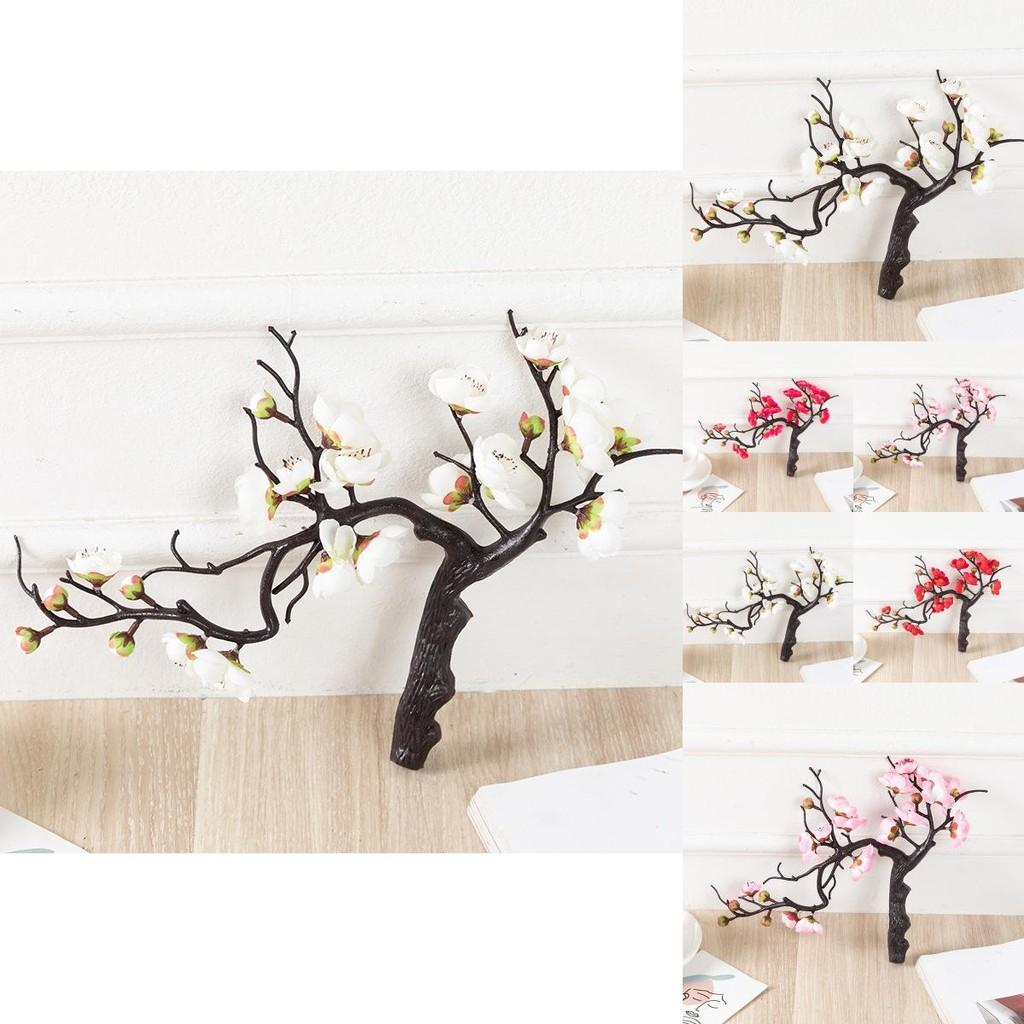 Silk Flower Bonsai Plum Blossom Tree For Indoor Decoration And Outdoor Styling