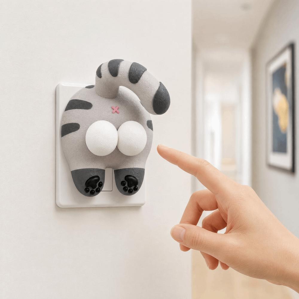 Cat Light Switch Guard Covers 3D Printed Console-shaped Switch Cover  Living Room Decor